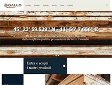 Tablet Screenshot of gallolegnami.it
